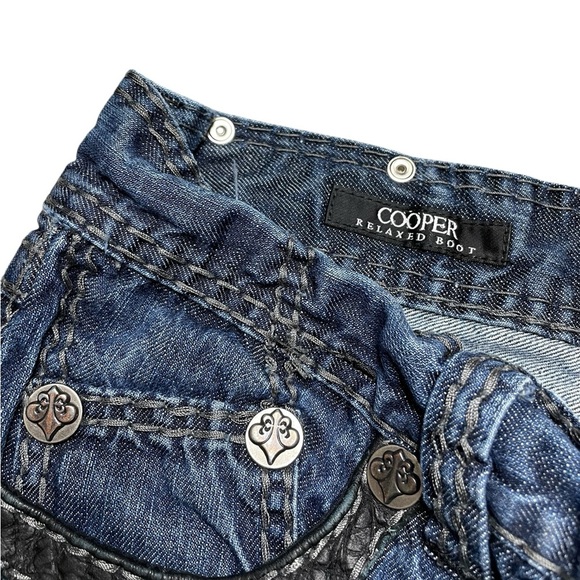 AFFLICTION Cooper relaxed Boot Jeans Size 34 - Picture 6 of 10